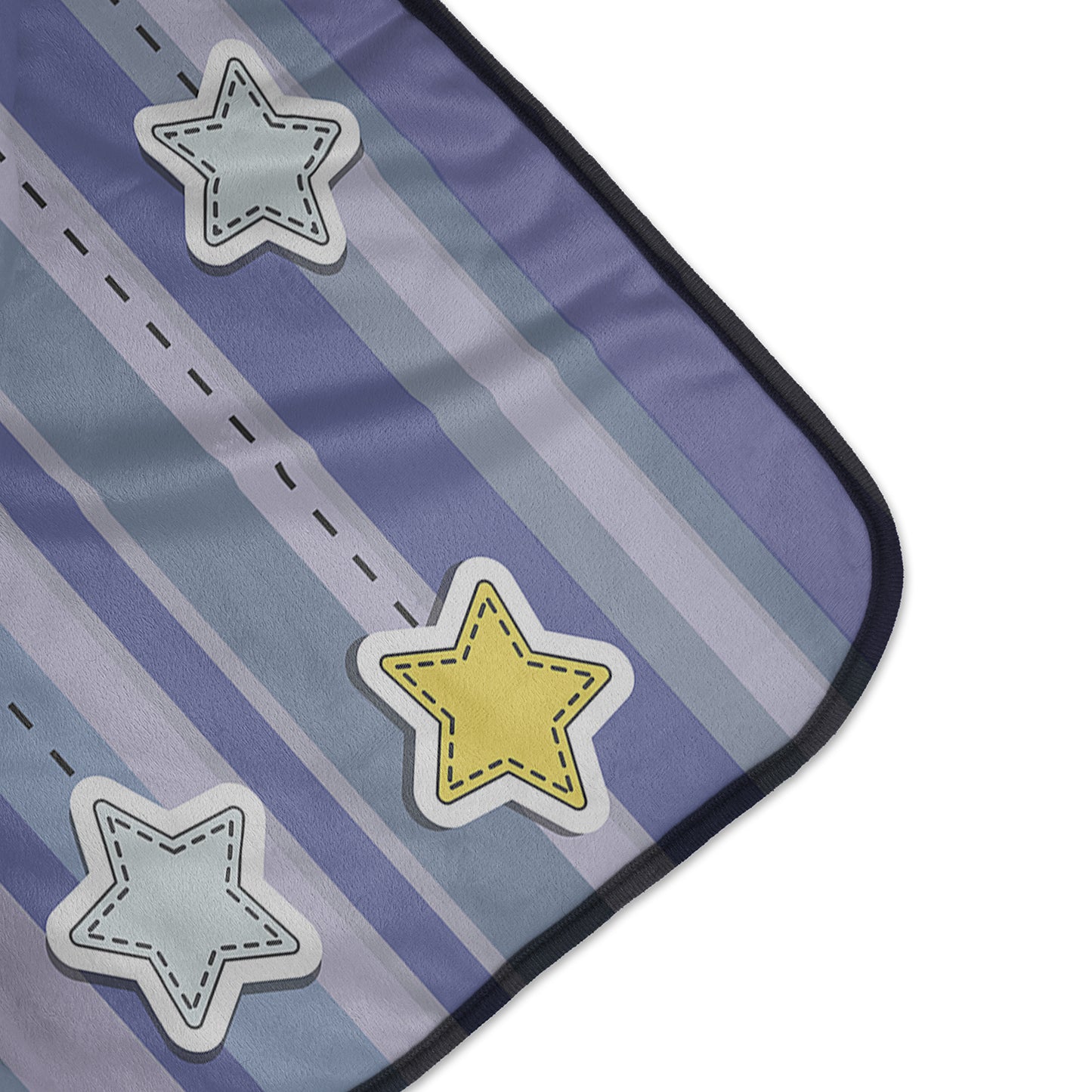Owl Good Night Moon and Stars Pixel Fleece Blanket