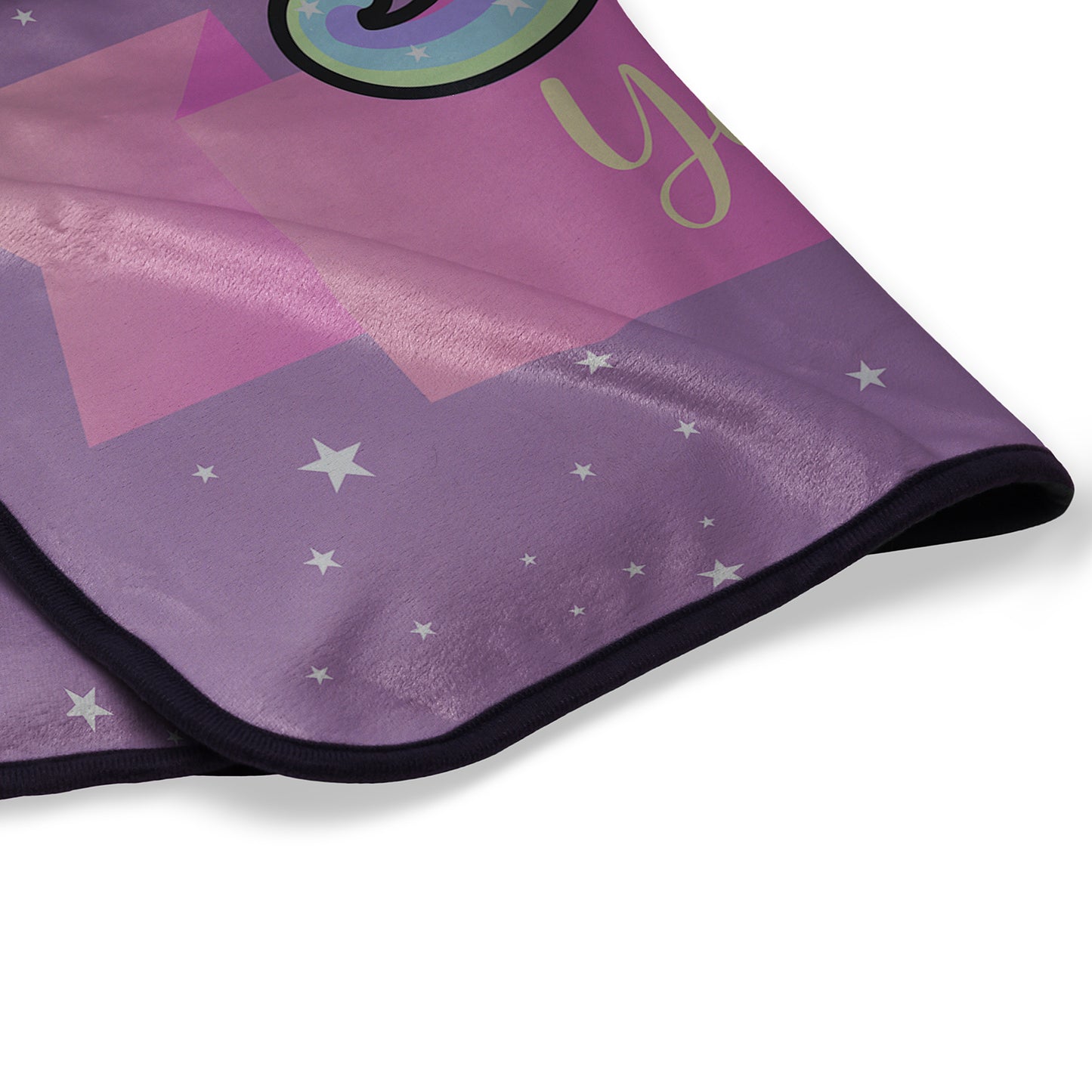 Believe In Magic Unicorn Pixel Fleece Blanket