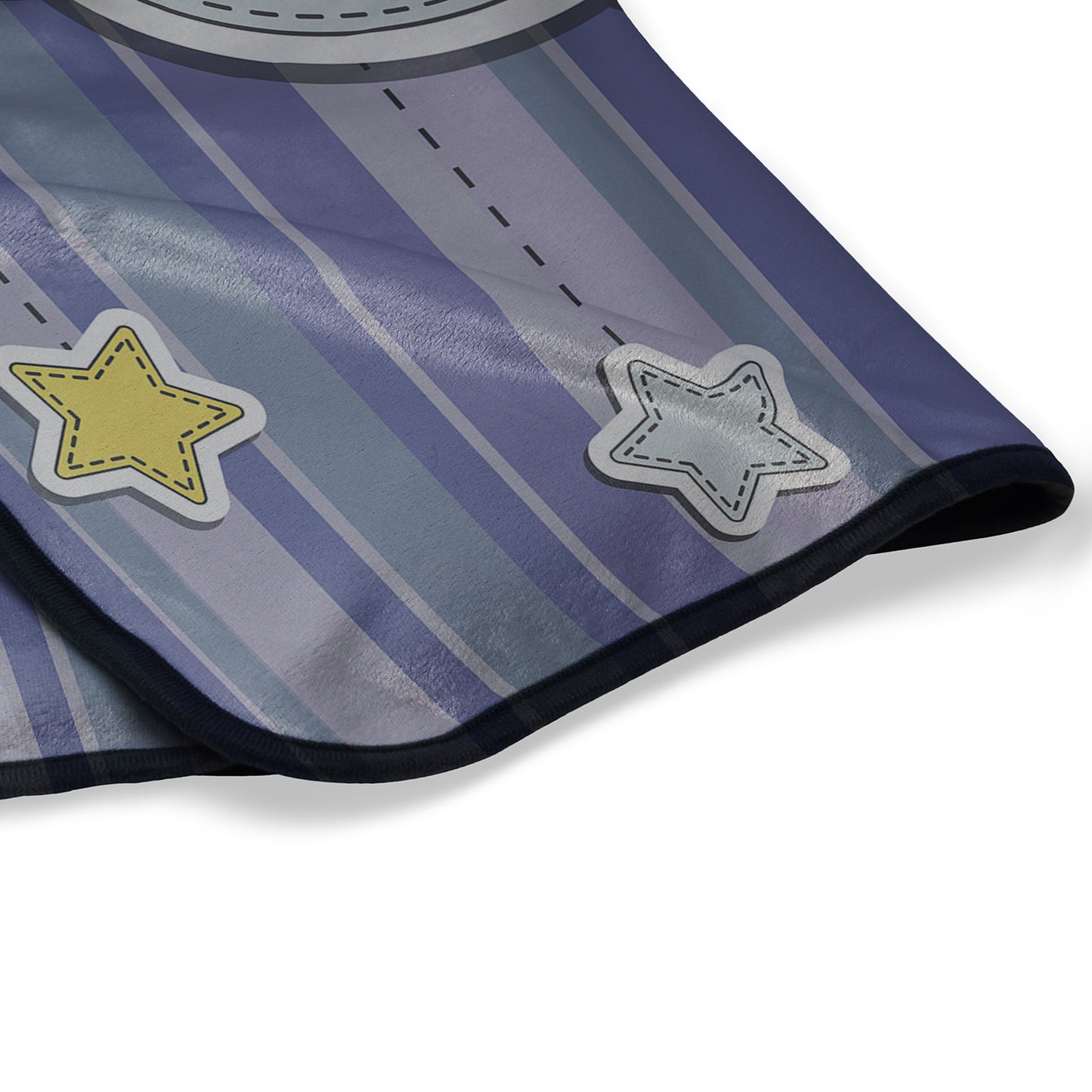 Owl Good Night Moon and Stars Pixel Fleece Blanket