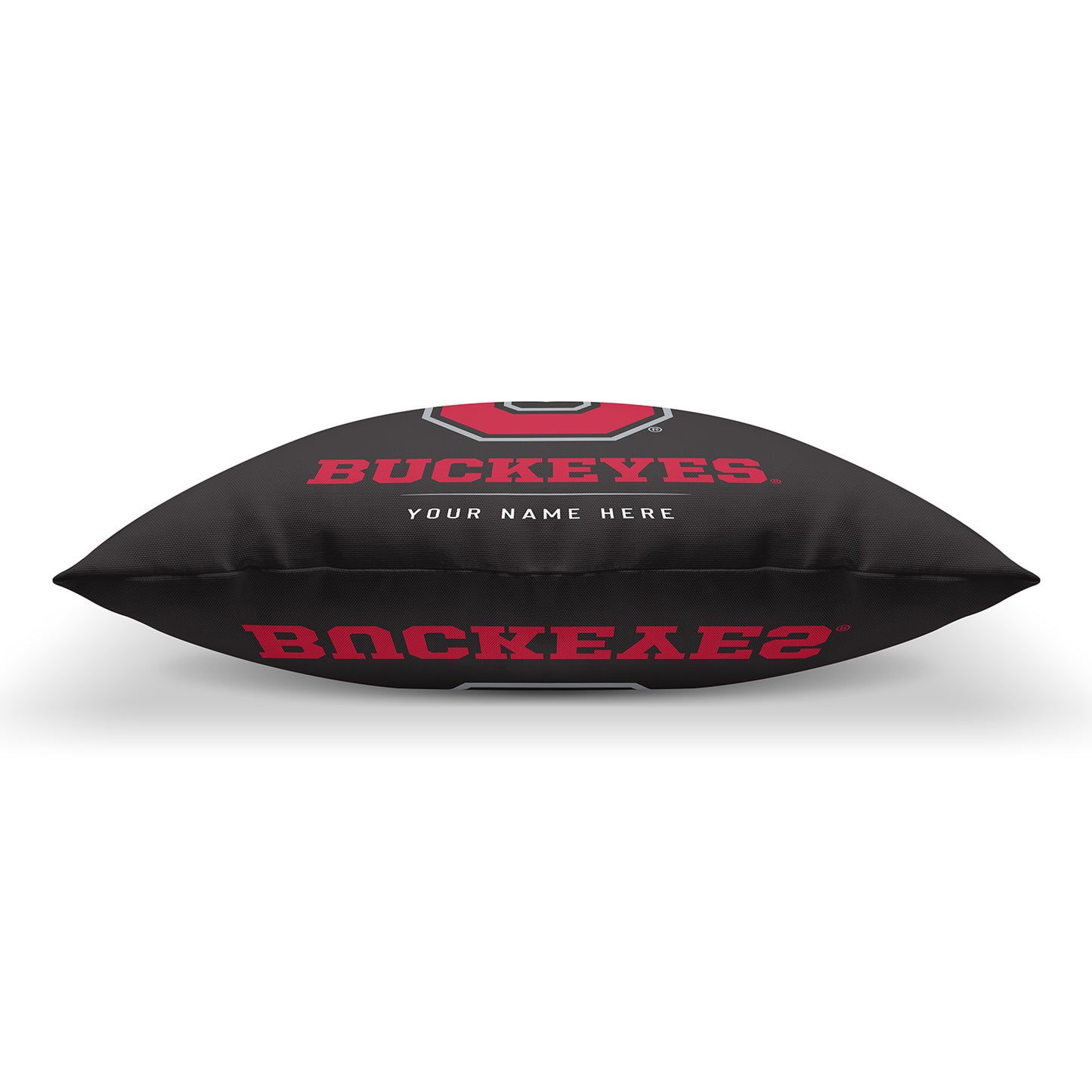Ohio State Buckeyes Block Throw Pillow | Personalized | Custom