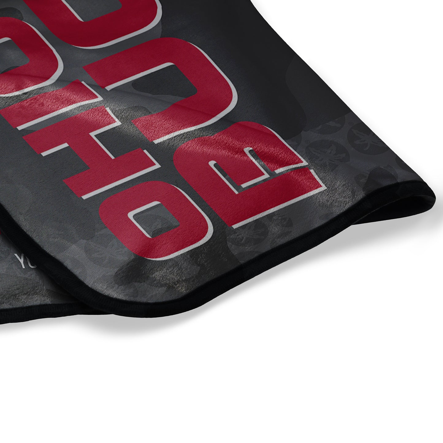 Ohio State Buckeyes Dark Camo Pixel Fleece Blanket | Personalized | Custom
