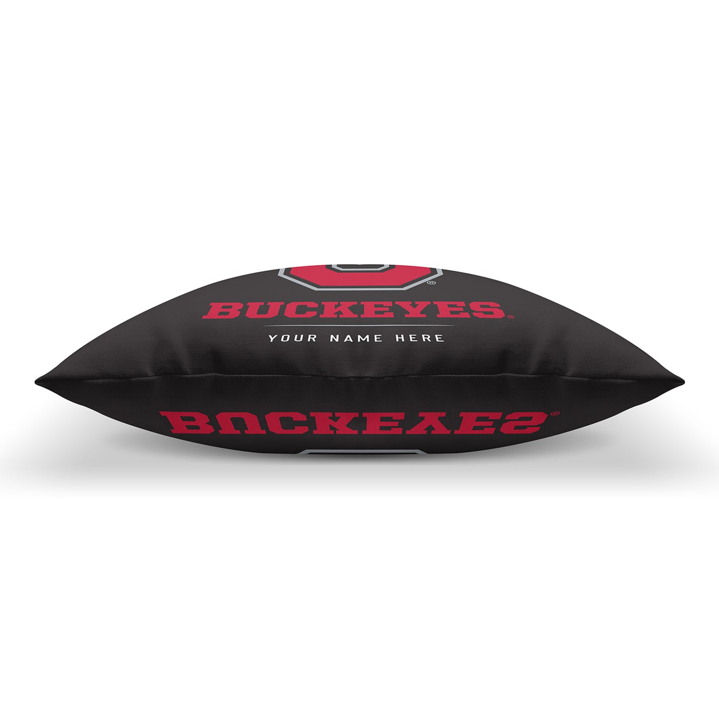 Ohio State Buckeyes Block Throw Pillow | Personalized | Custom